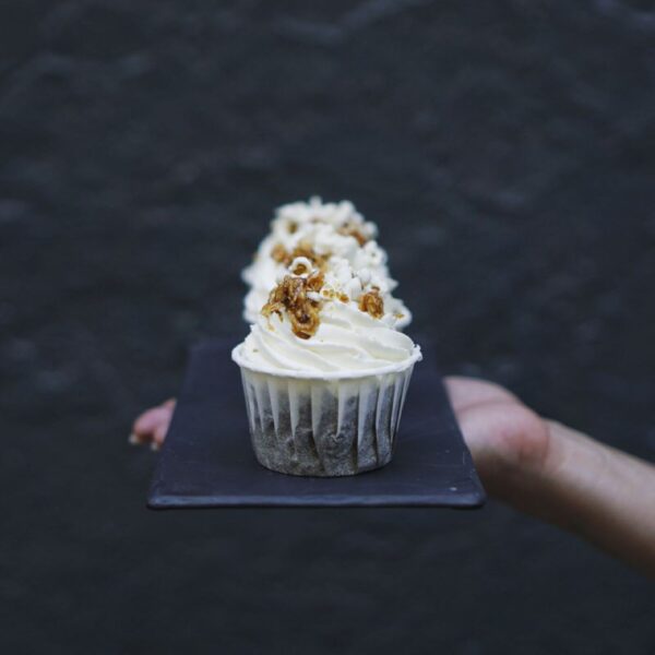 Шоколадные капкейки с карамелью